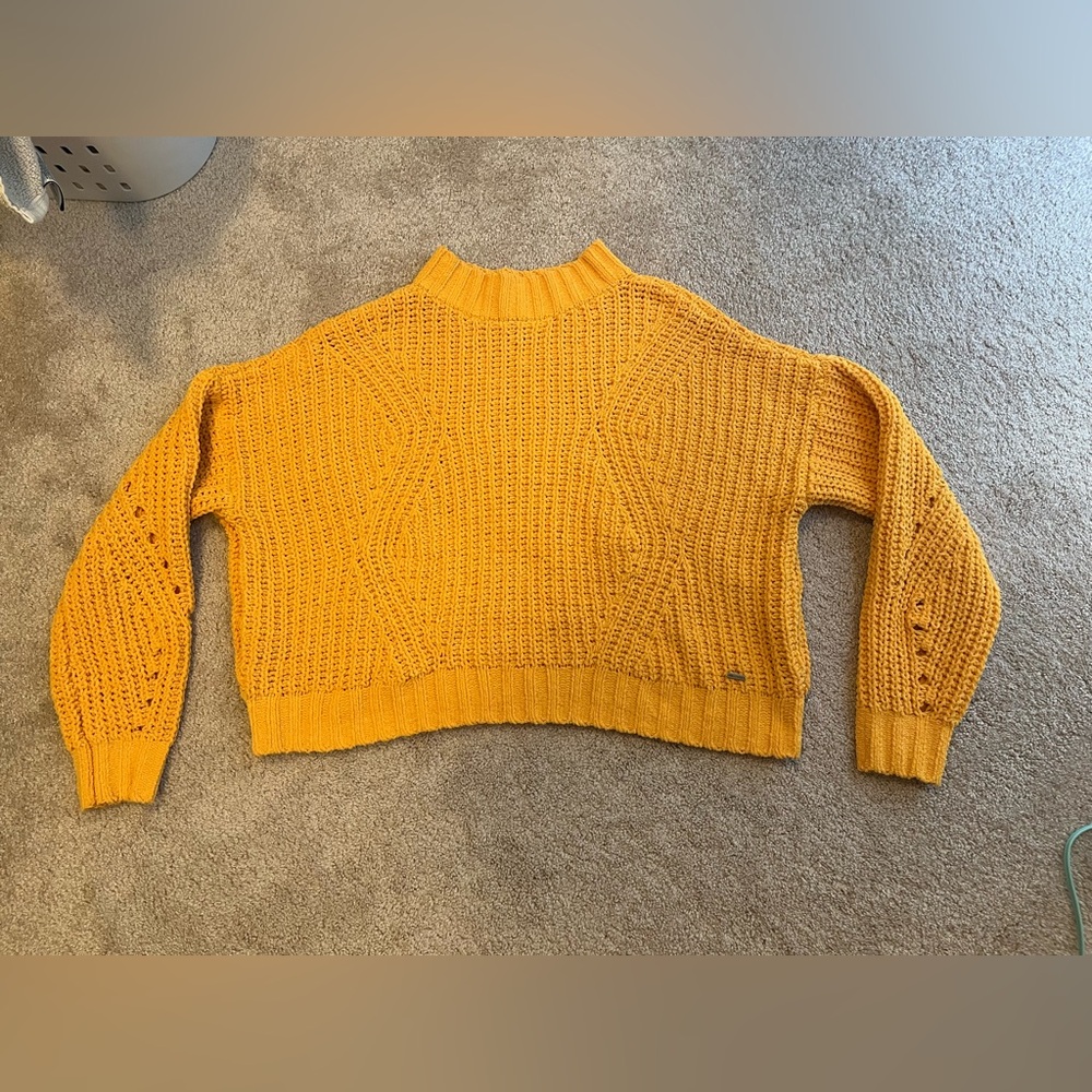 Hollister Vibrant Yellow Turtleneck Sweater